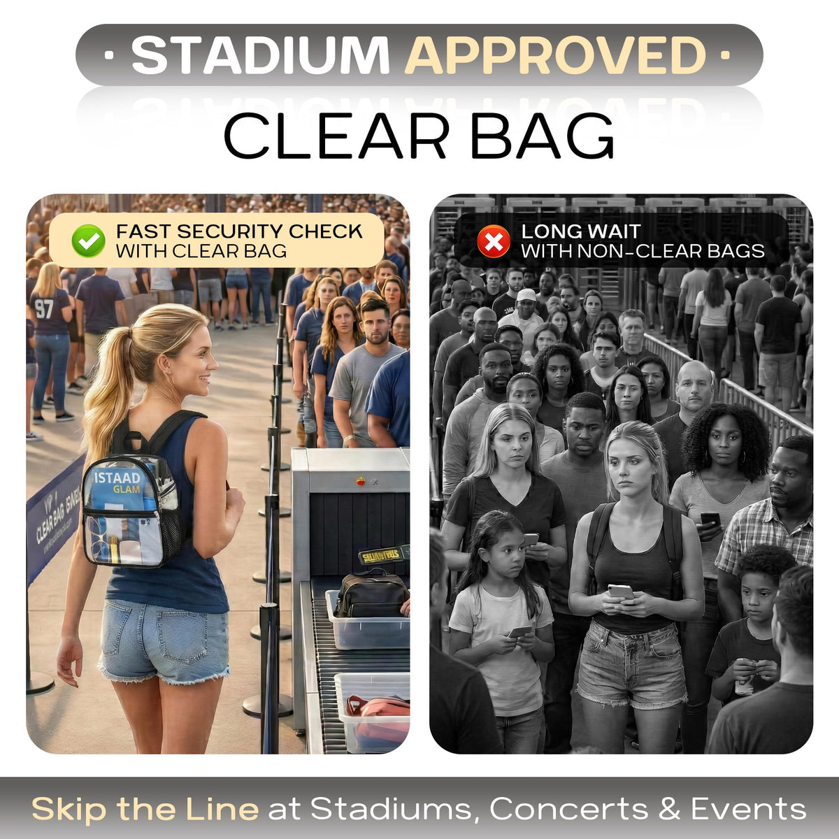 Clear Backpack 12x6x11 S923653