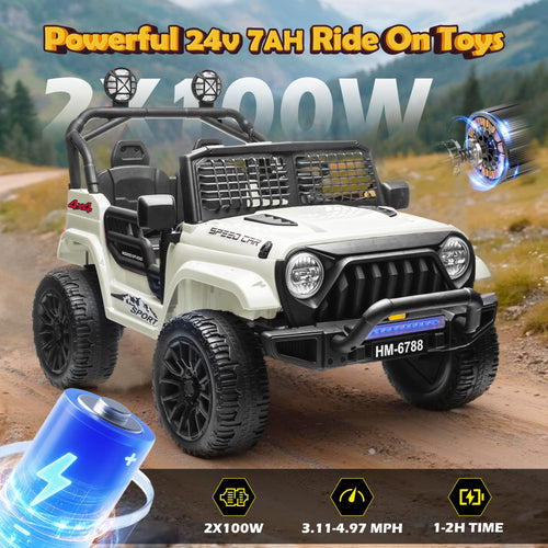 24V 2 Seater Ride on Car Y4322