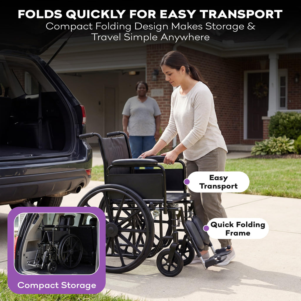 Heavy Duty Bariatric Wheelchair 700lb 28” Seat Width G875
