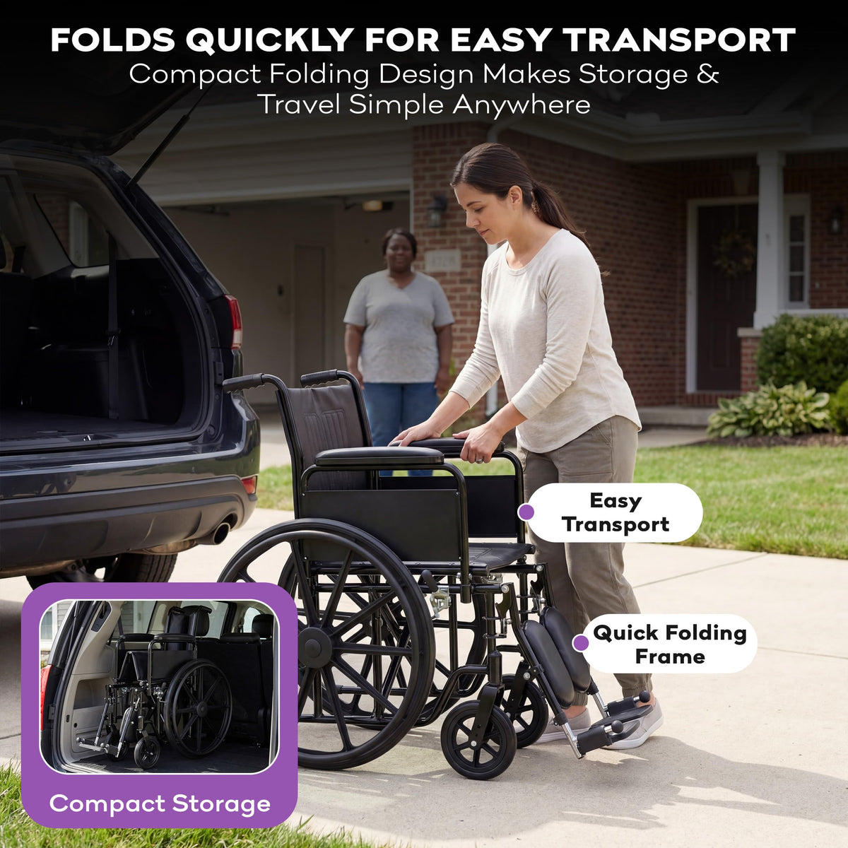 Heavy Duty Bariatric Wheelchair 700lb 28” Seat Width G875