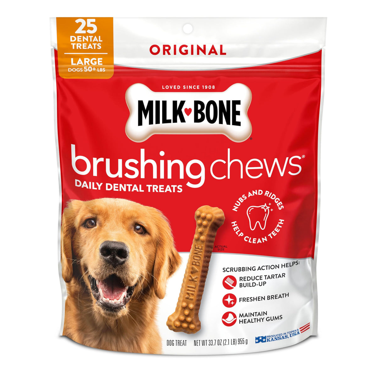 Large Daily Dental Dog Chews 33.7 oz Bag Q745367