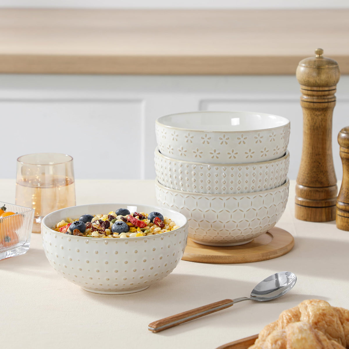 30 Ounce Ceramic Soup Bowls Set of 4 E6134