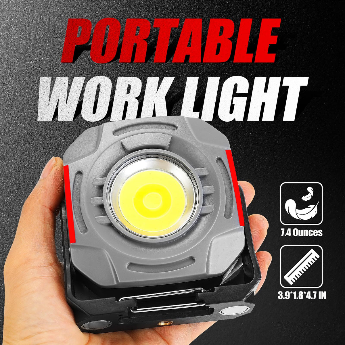 Magnetic Rechargeable Job Site Light with Hook S5236