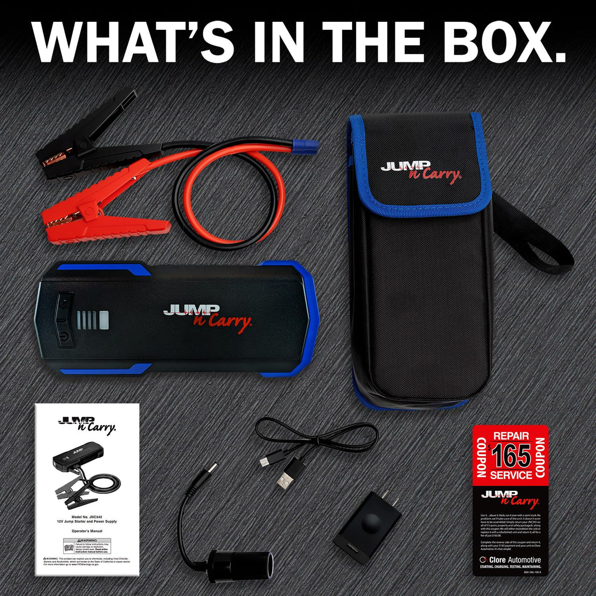 12 Volt Lithium Jump Starter and 1700 Peak Amp Jump Starter U6307