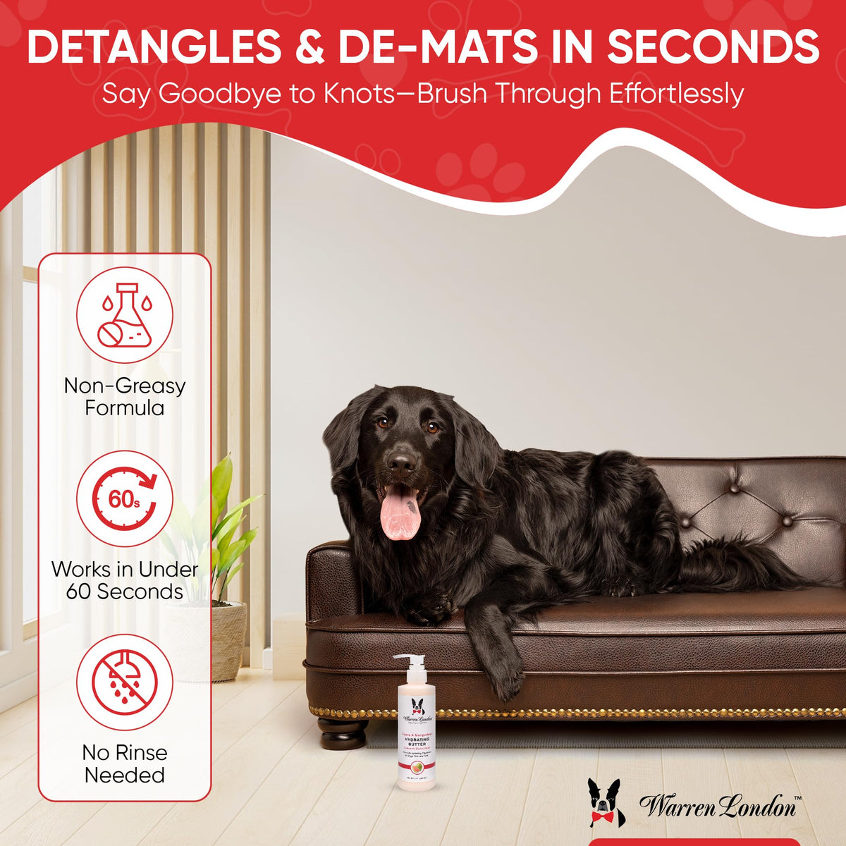 Hydrating Leave in Dog Conditioner 8oz N24209