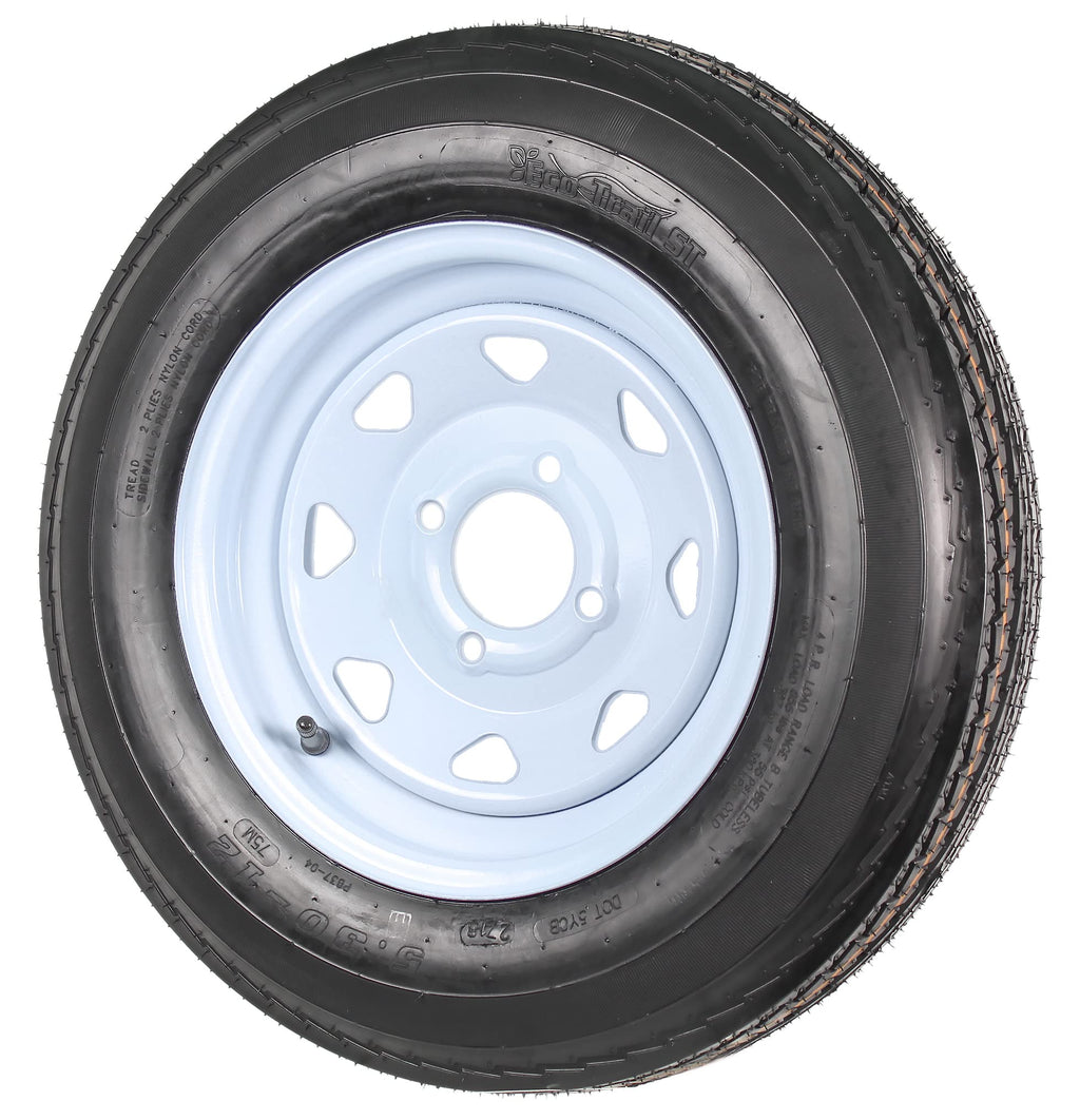 2-Pack Trailer Tire Rim Assembly 12 Inch 4 Lug T9987