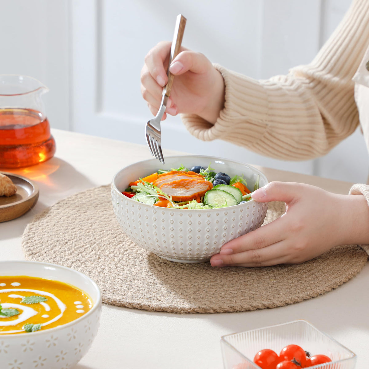 30 Ounce Ceramic Soup Bowls Set of 4 E6134