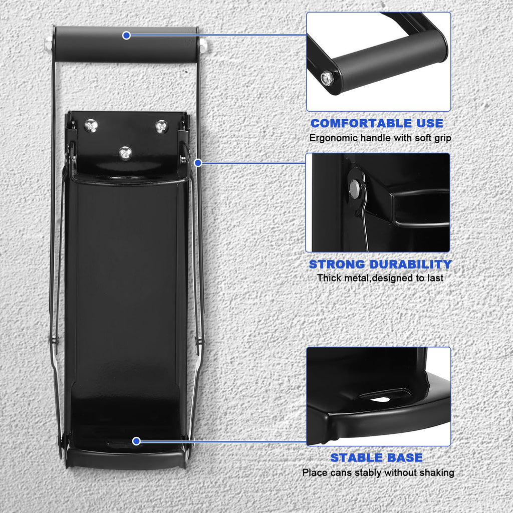Wall Mounted Stainless Steel Can Crusher with Bottle Opener I57288