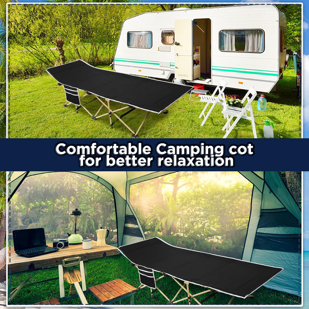 2 Pack Camping Cot with Carry Bag J18148