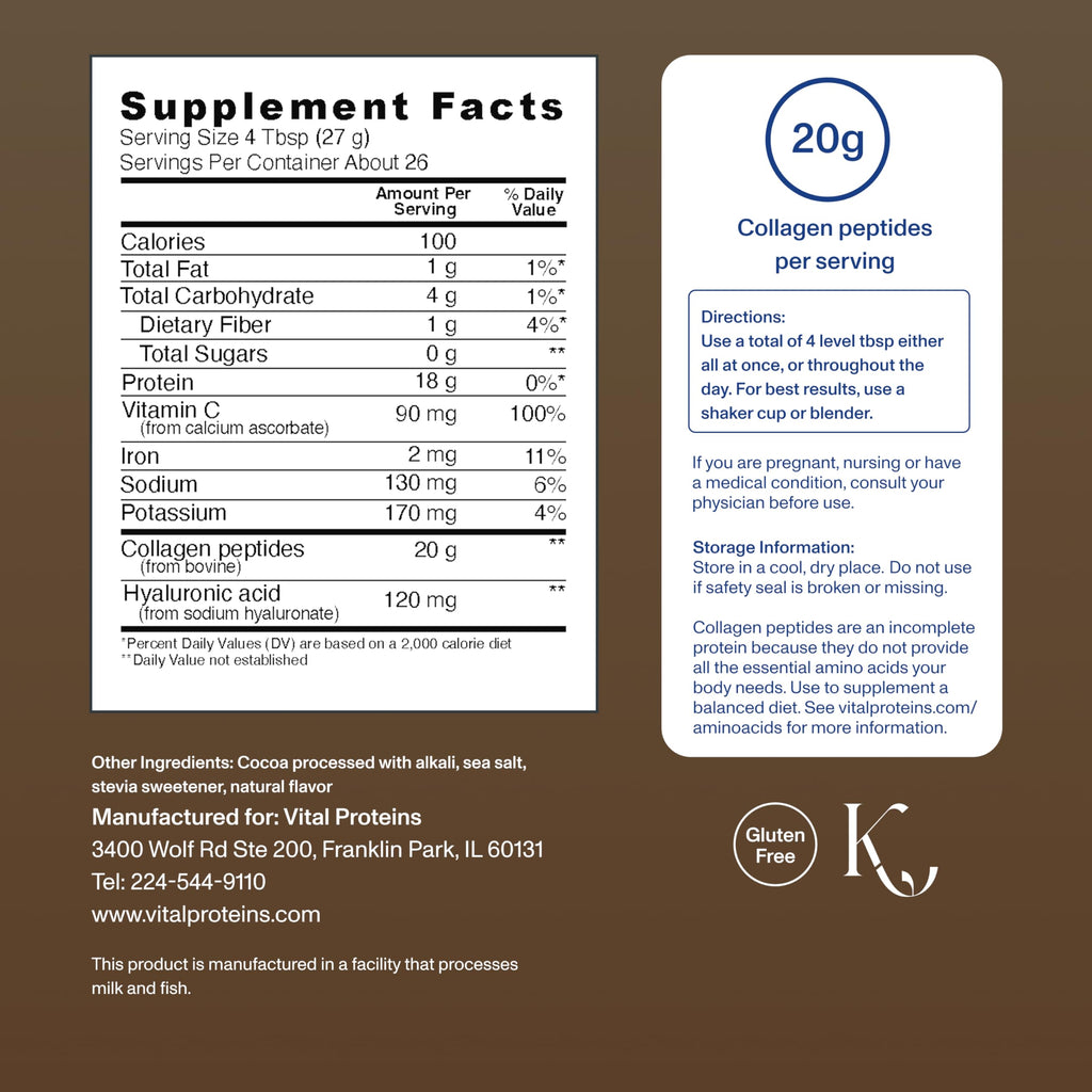 Collagen Peptides Chocolate 24.7oz E41411