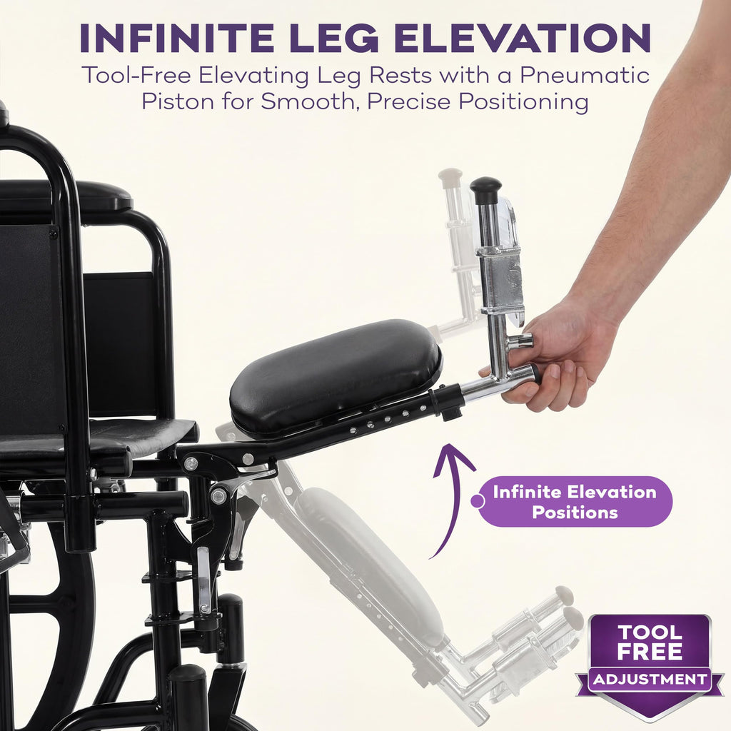 Heavy Duty Bariatric Wheelchair 700lb 28” Seat Width G875