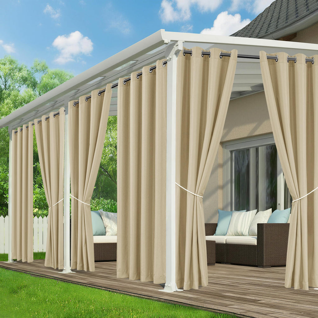 Waterproof Outdoor Curtains 6 Panels F28056