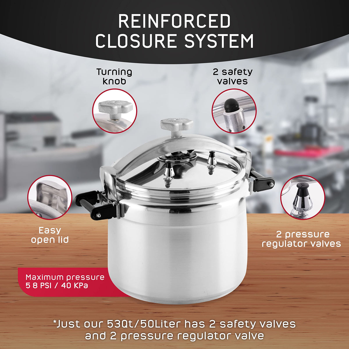 53-Quart Aluminum Pressure Cooker R938578
