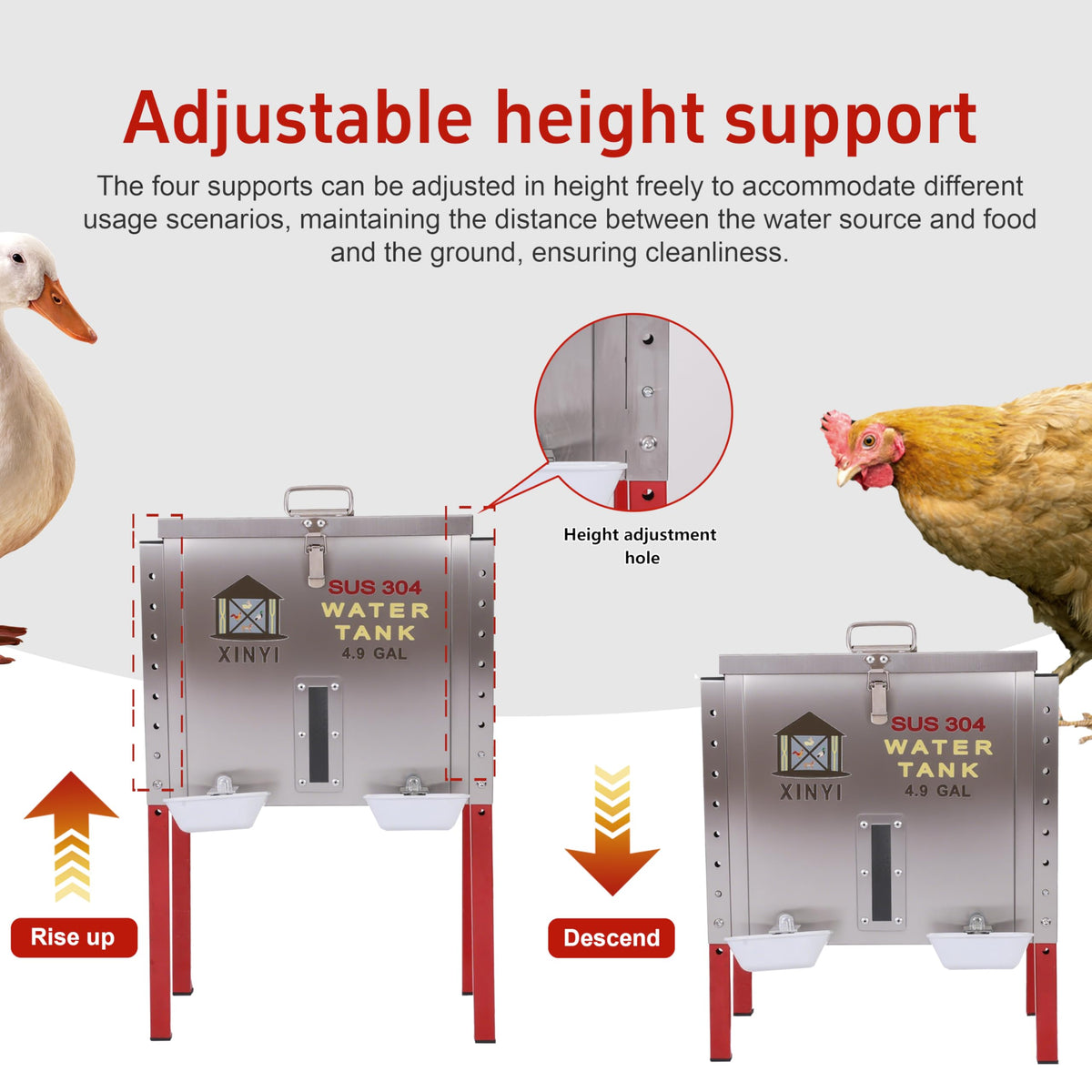Automatic Chicken Waterer 4.9 Gallon F492