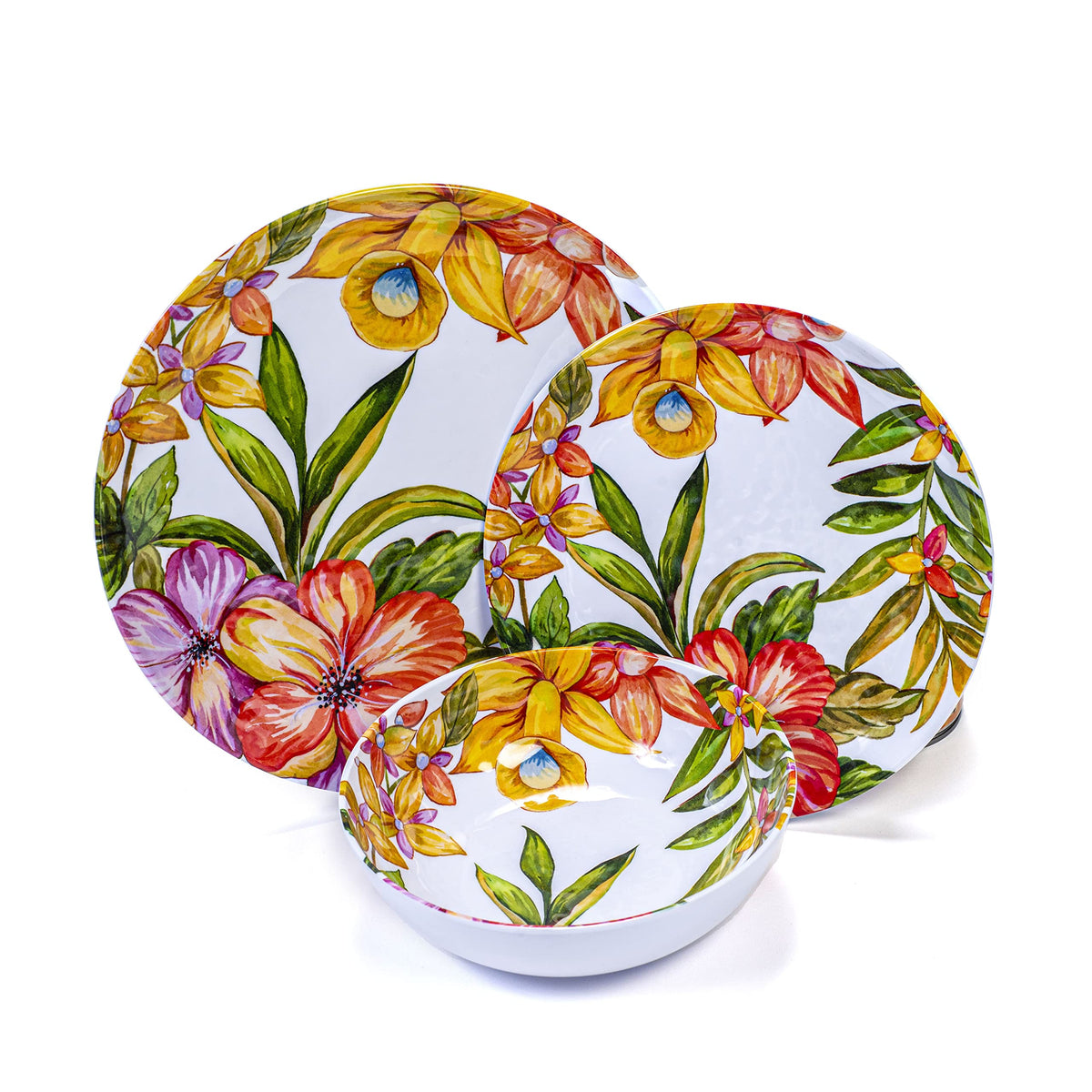12 Piece Melamine Dinnerware Set S316