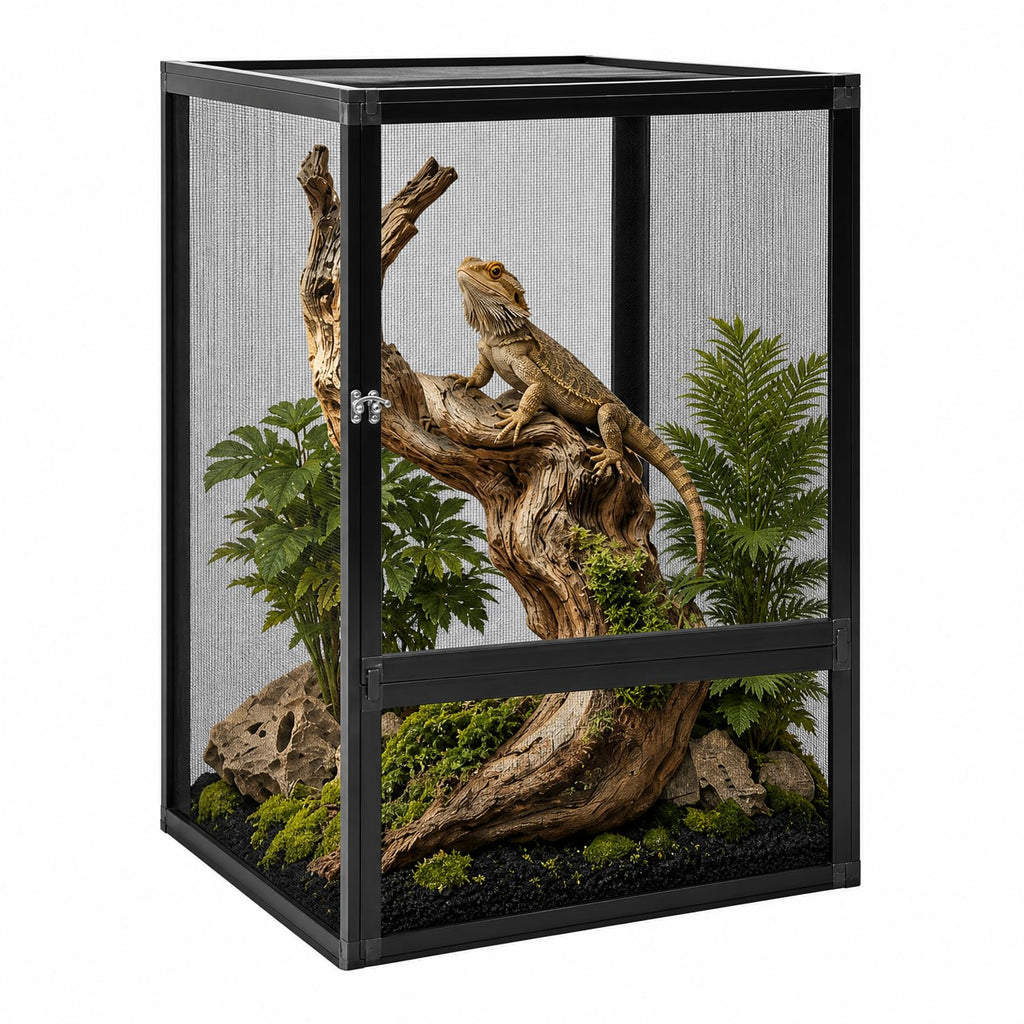 Aluminum Reptile Terrarium Enclosure with Locking Latches T276867