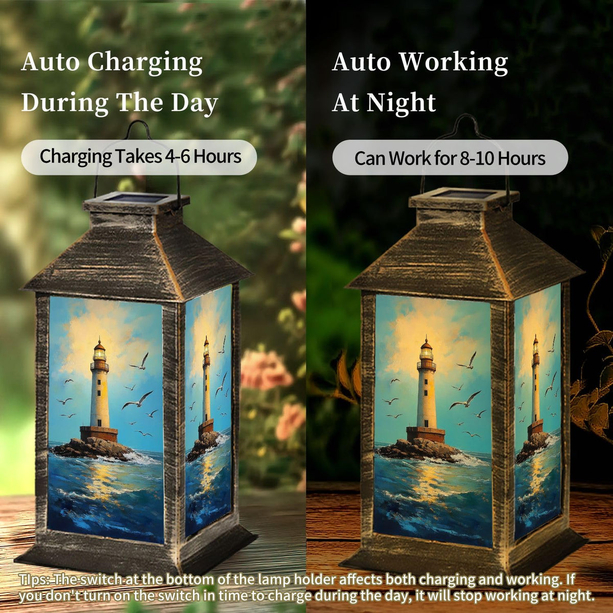 Waterproof Solar Powered Hanging Lantern S799809