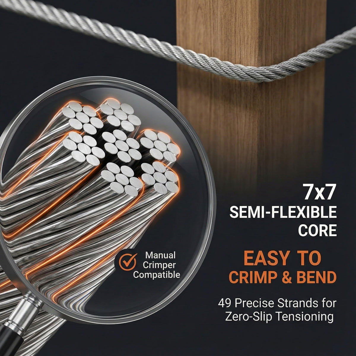 1/8 Stainless Steel T316 Cable 500FT O5031