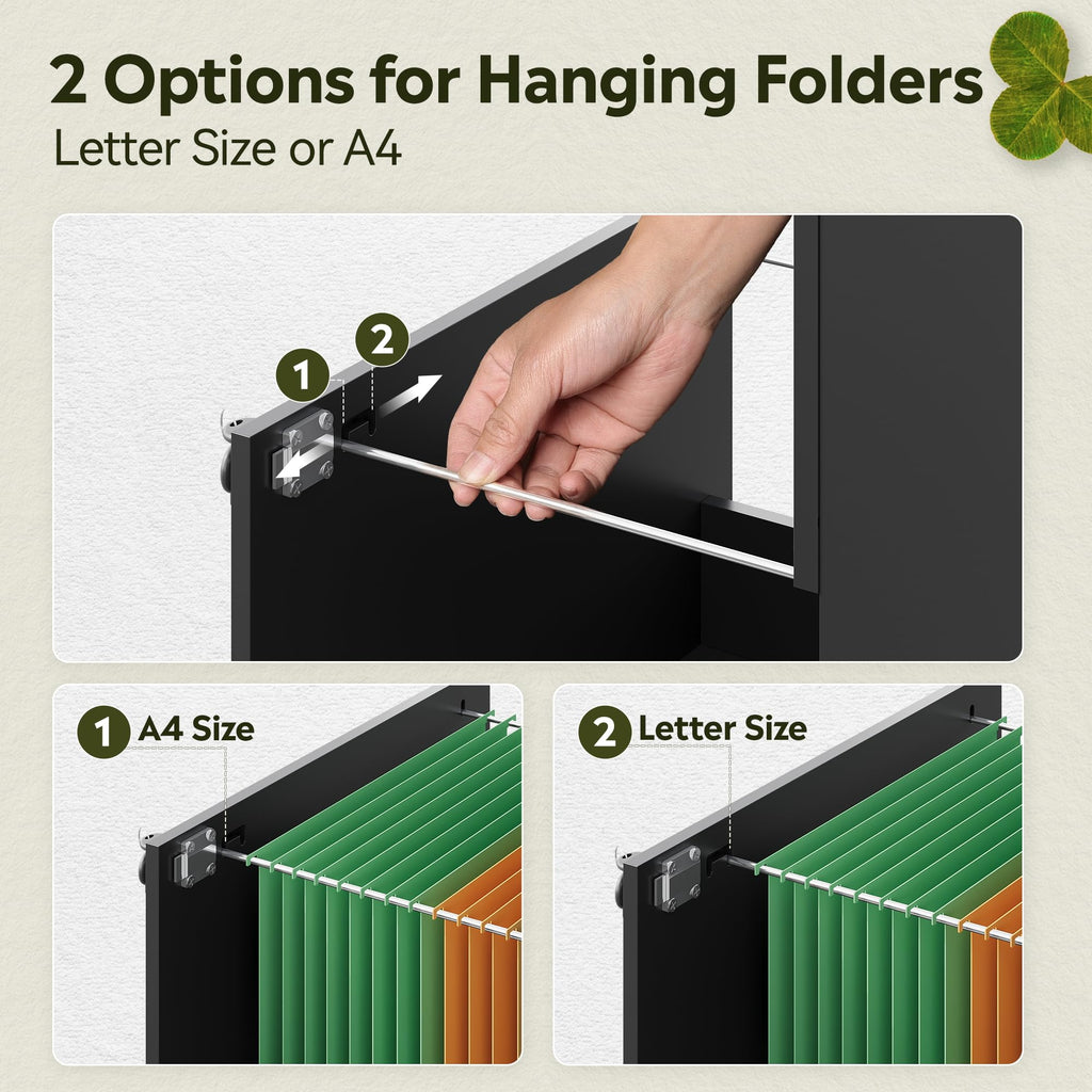 3 Drawer Wood File Cabinet with Lock I37596