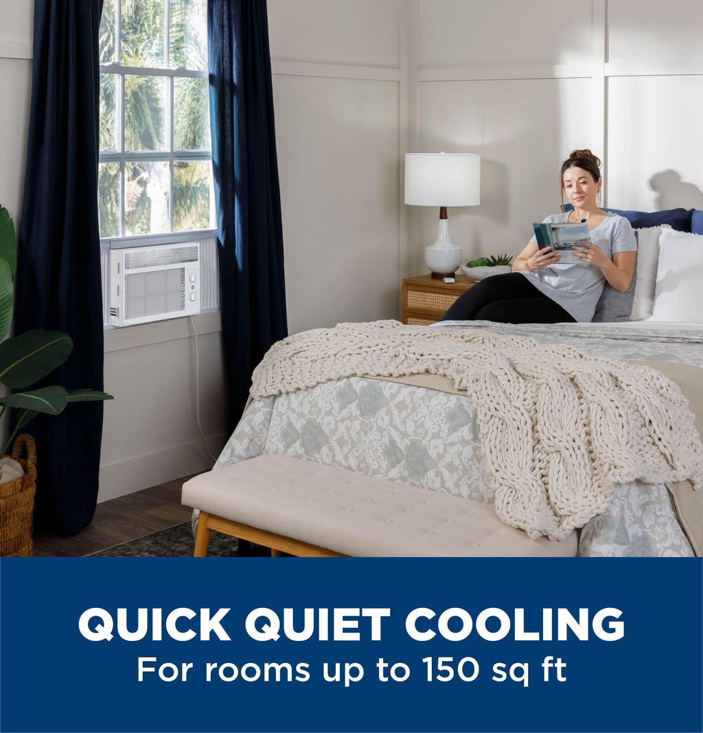 White 5,000 BTU Window Air Conditioner with Manual Controls V583
