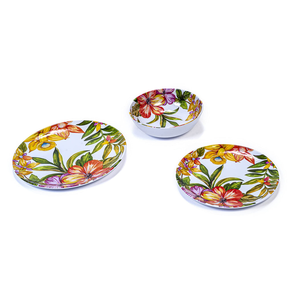 12 Piece Melamine Dinnerware Set S316