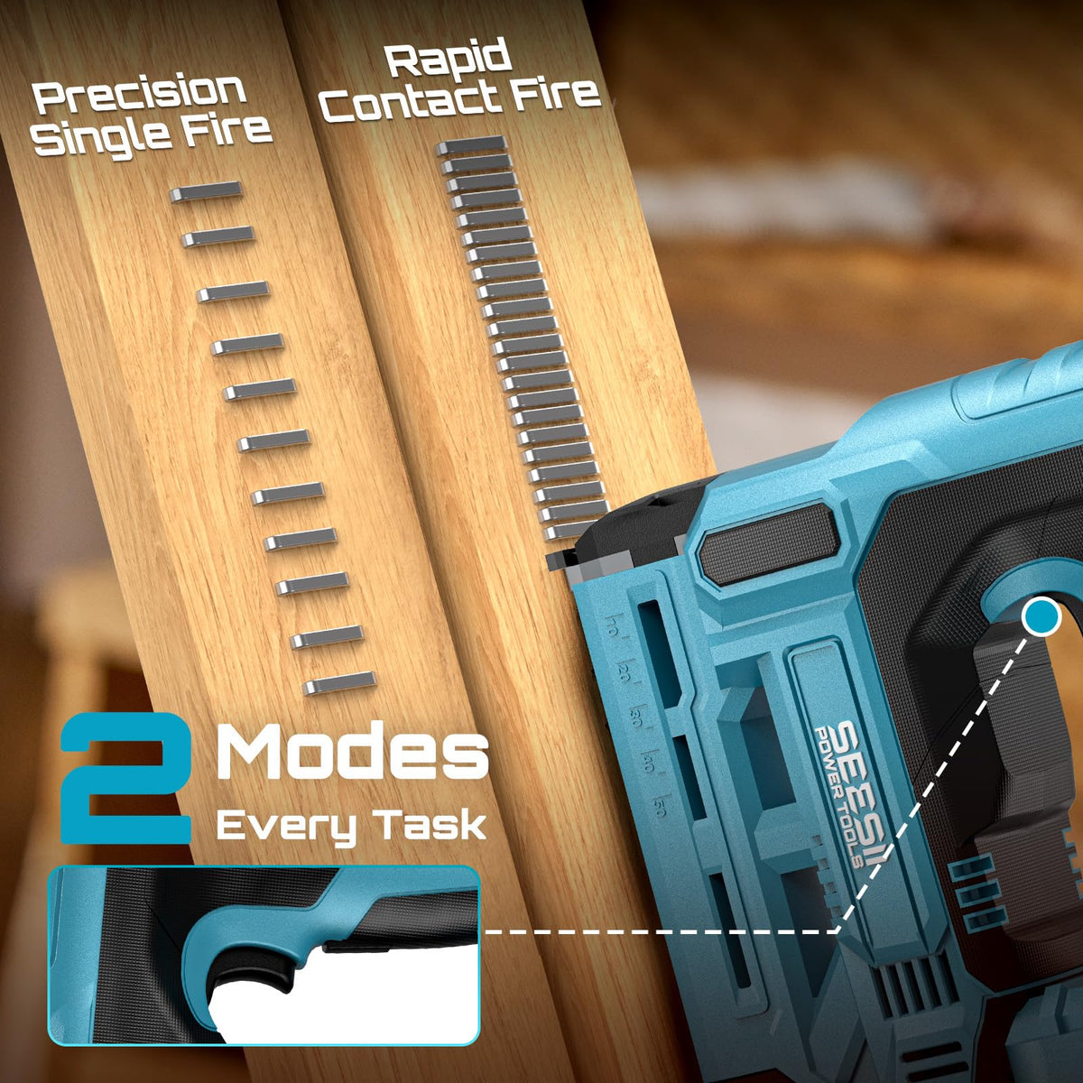 18 Gauge Cordless Brad Nailer and Stapler Gun N63283