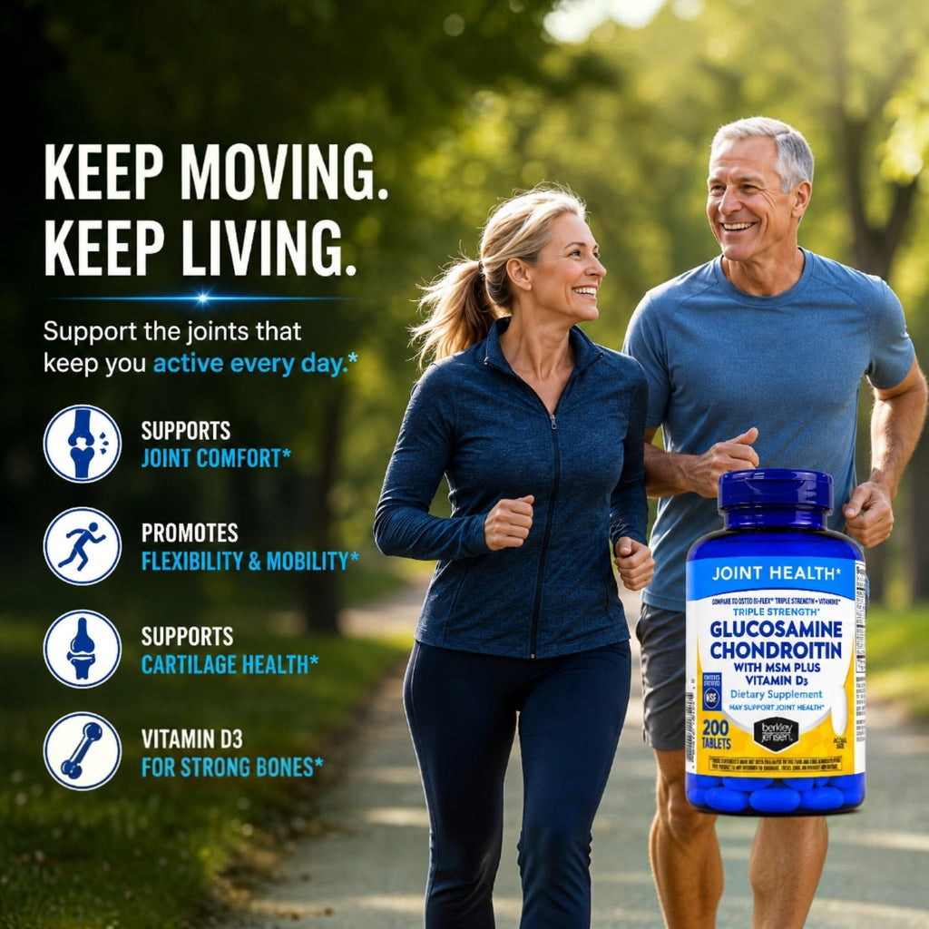Glucosamine Chondroitin MSM D3 Joint Supplement Tablets 200 Count R89368