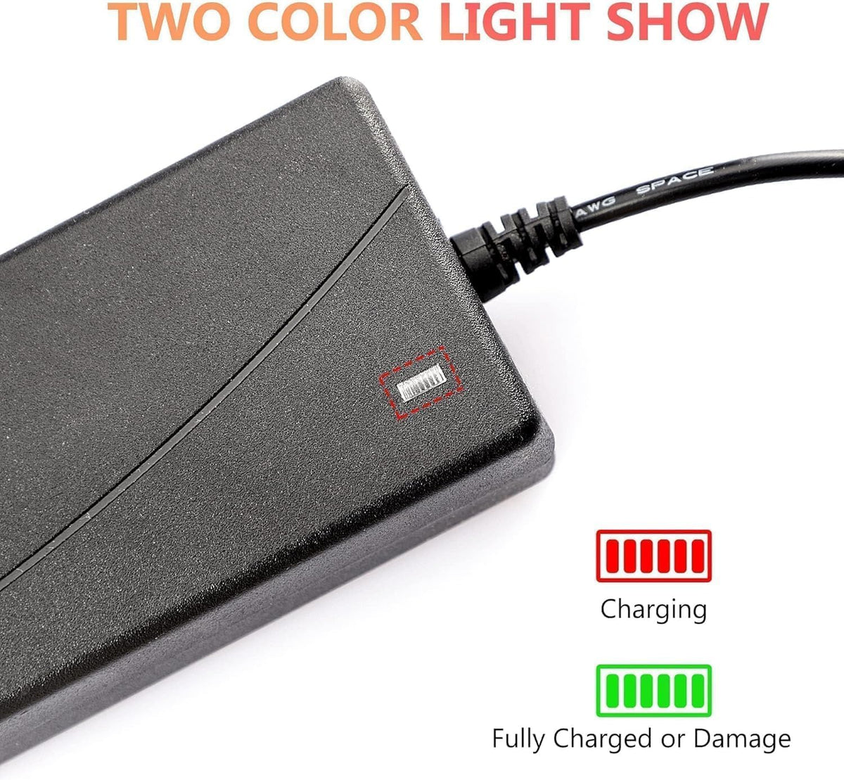 42V 2A Power Adapter with 3-Prong Inline Connector D7002