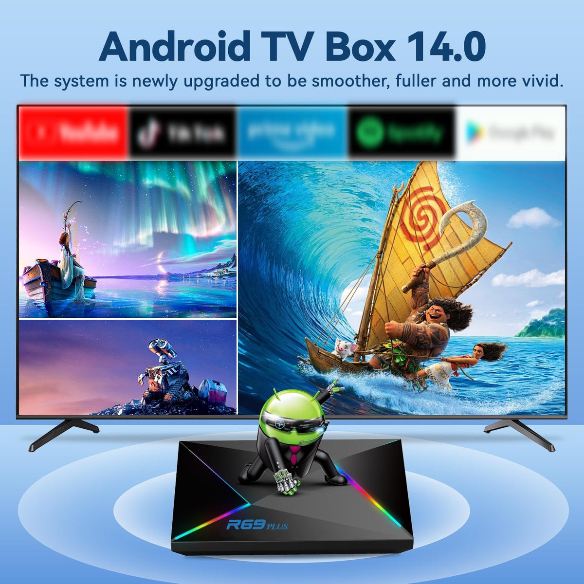 Android TV Box 4GB RAM 32GB ROM 4K 8K WIFI6 1000M Ethernet C437121