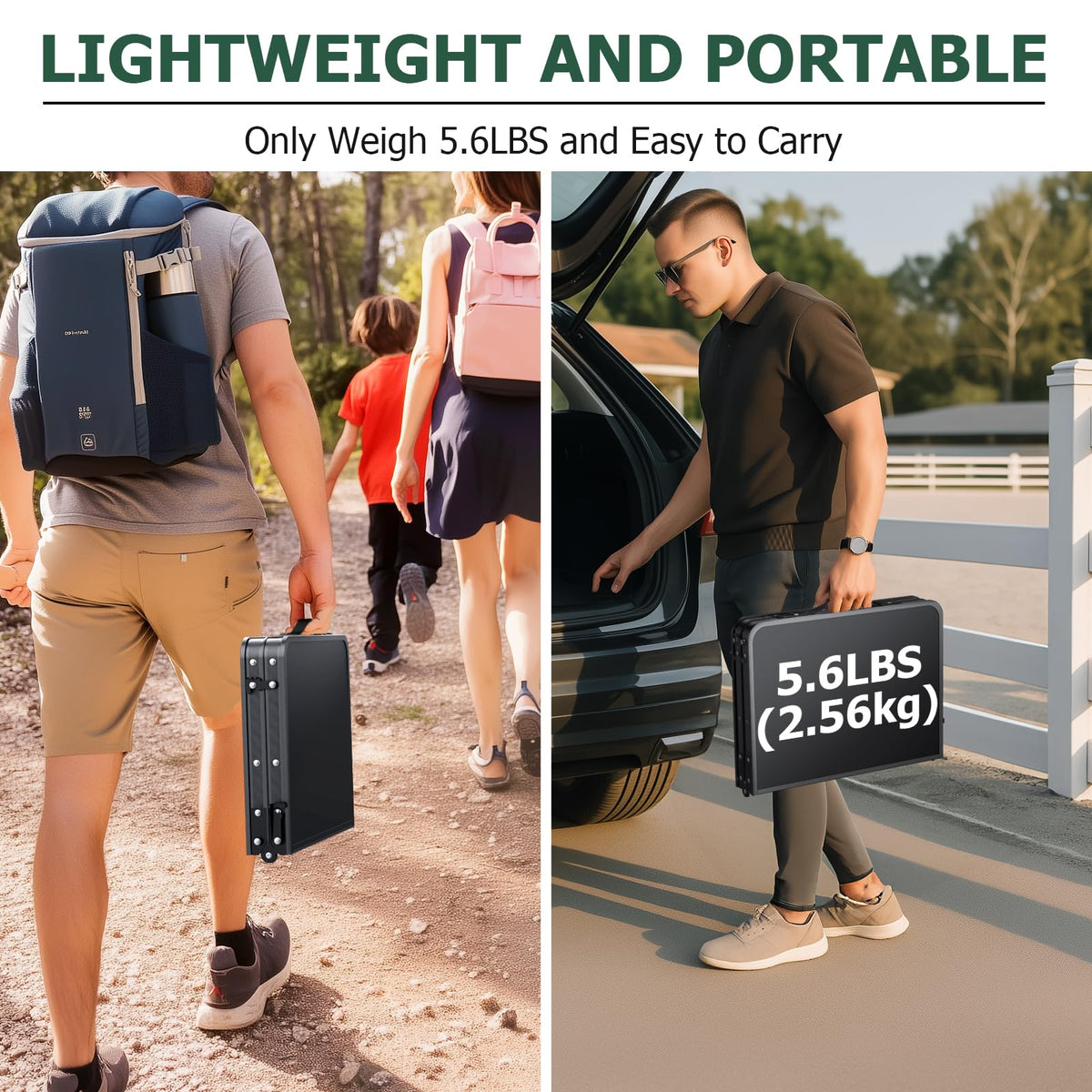 Folding Camping Table 3 Adjustable Height I699715