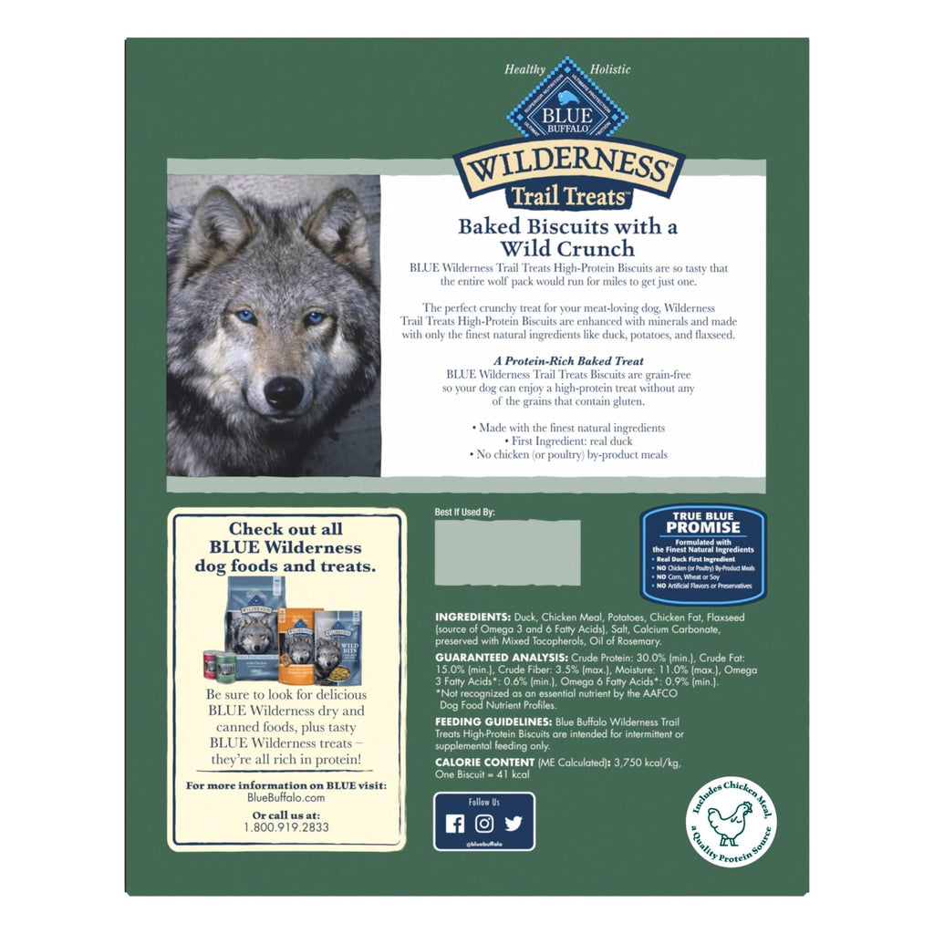 High Protein Grain Free Duck Recipe Dog Biscuits 36-oz E3198
