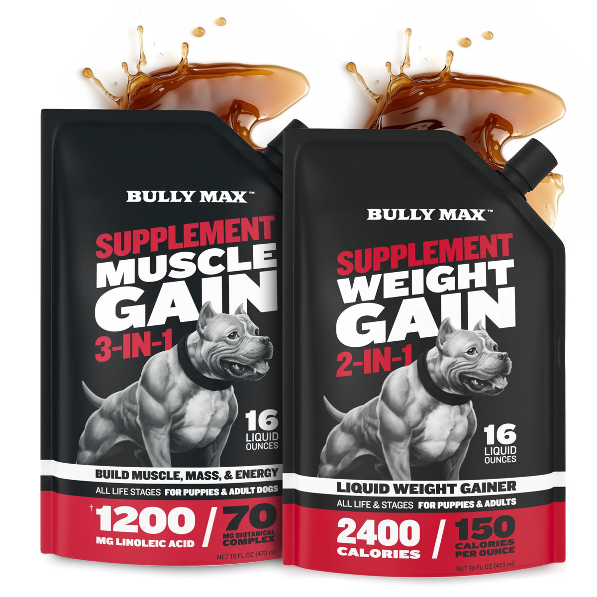 Dog Muscle & Weight Gain Liquid Bundle R123
