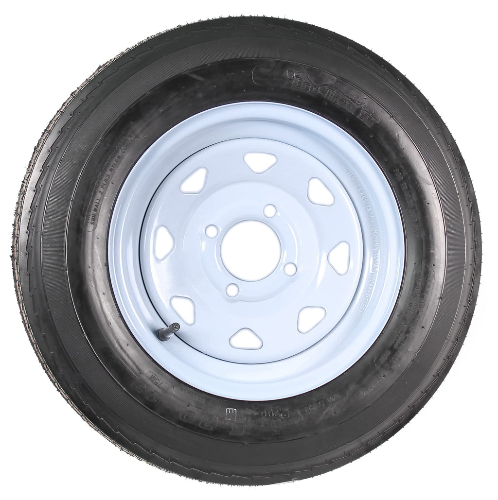 2-Pack Trailer Tire Rim Assembly 12 Inch 4 Lug T9987