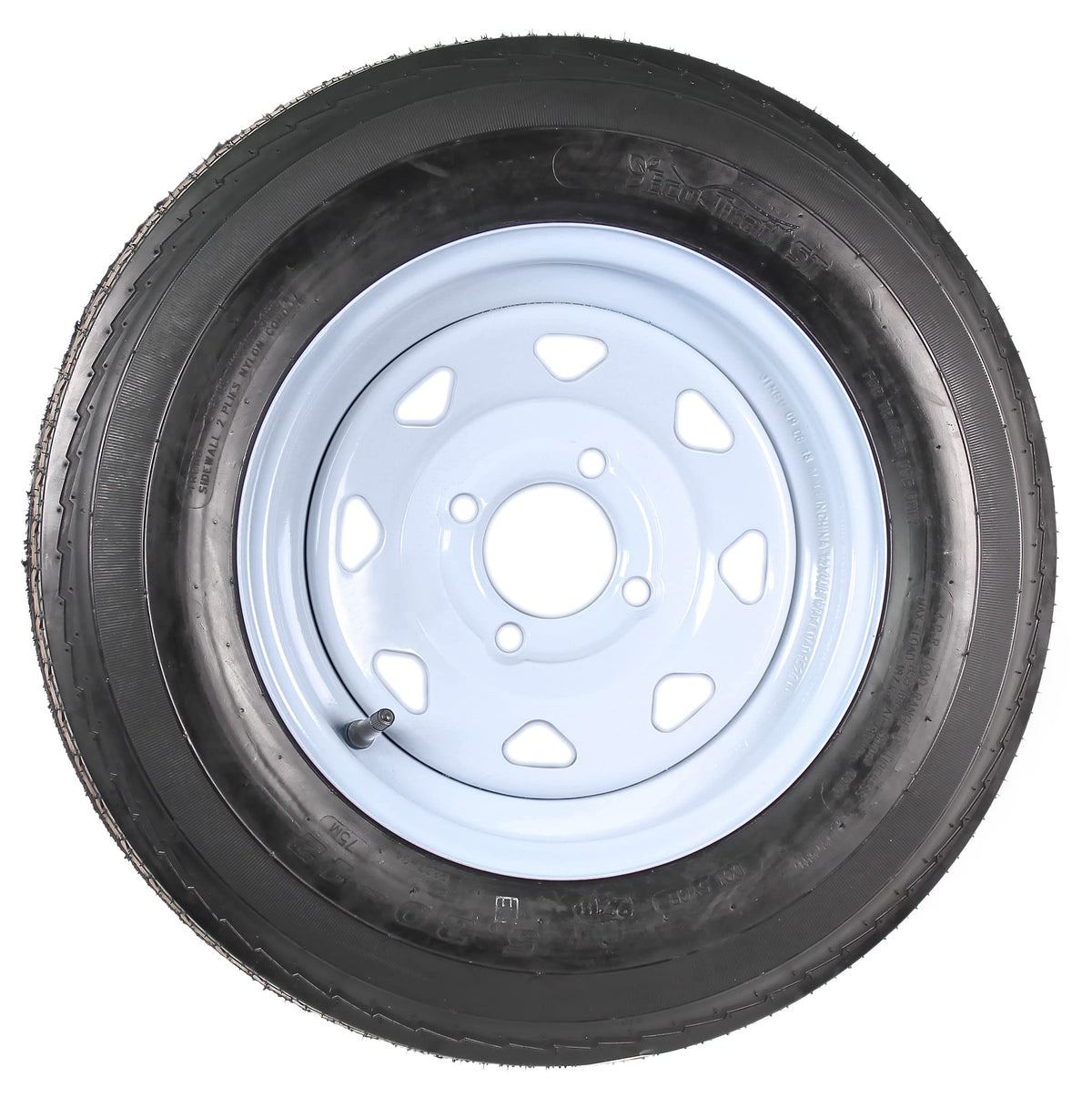 2-Pack Trailer Tire Rim Assembly 12 Inch 4 Lug T9987