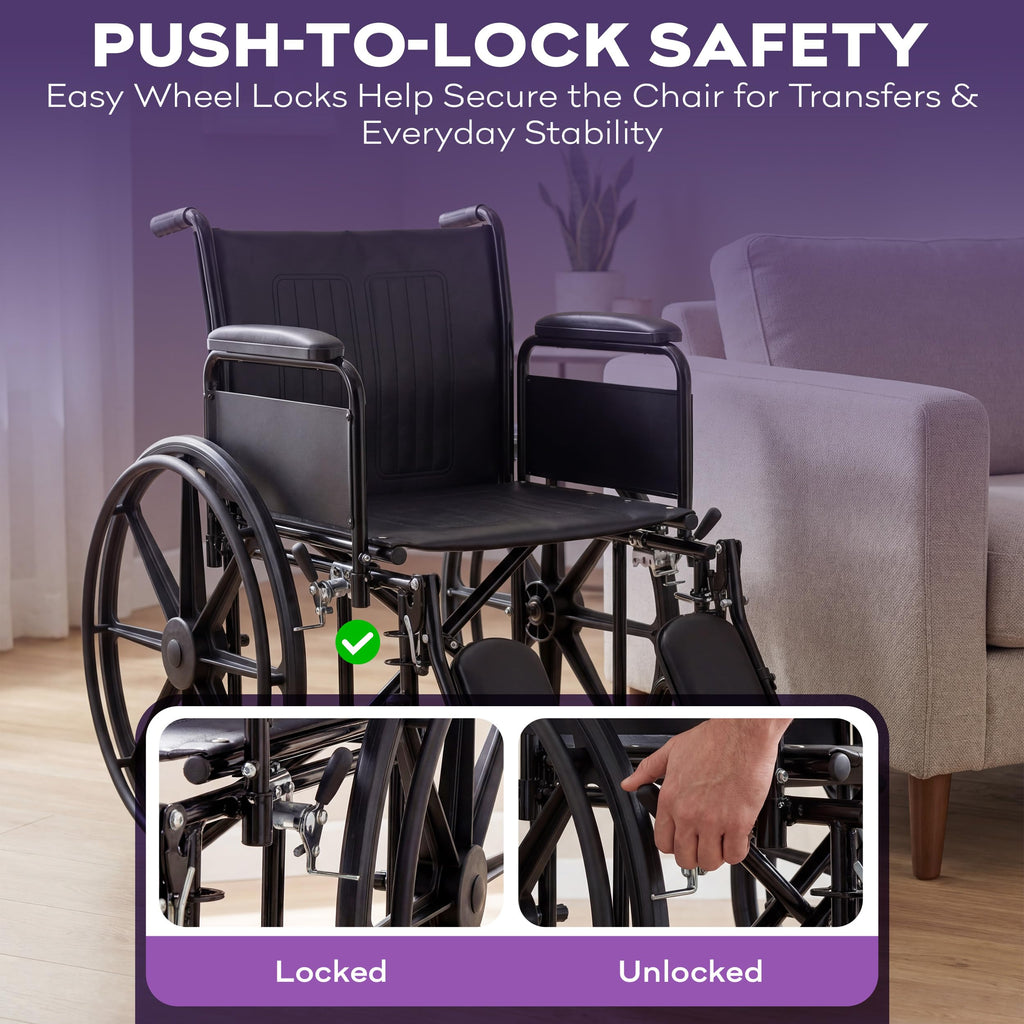 Heavy Duty Bariatric Wheelchair 700lb 28” Seat Width G875