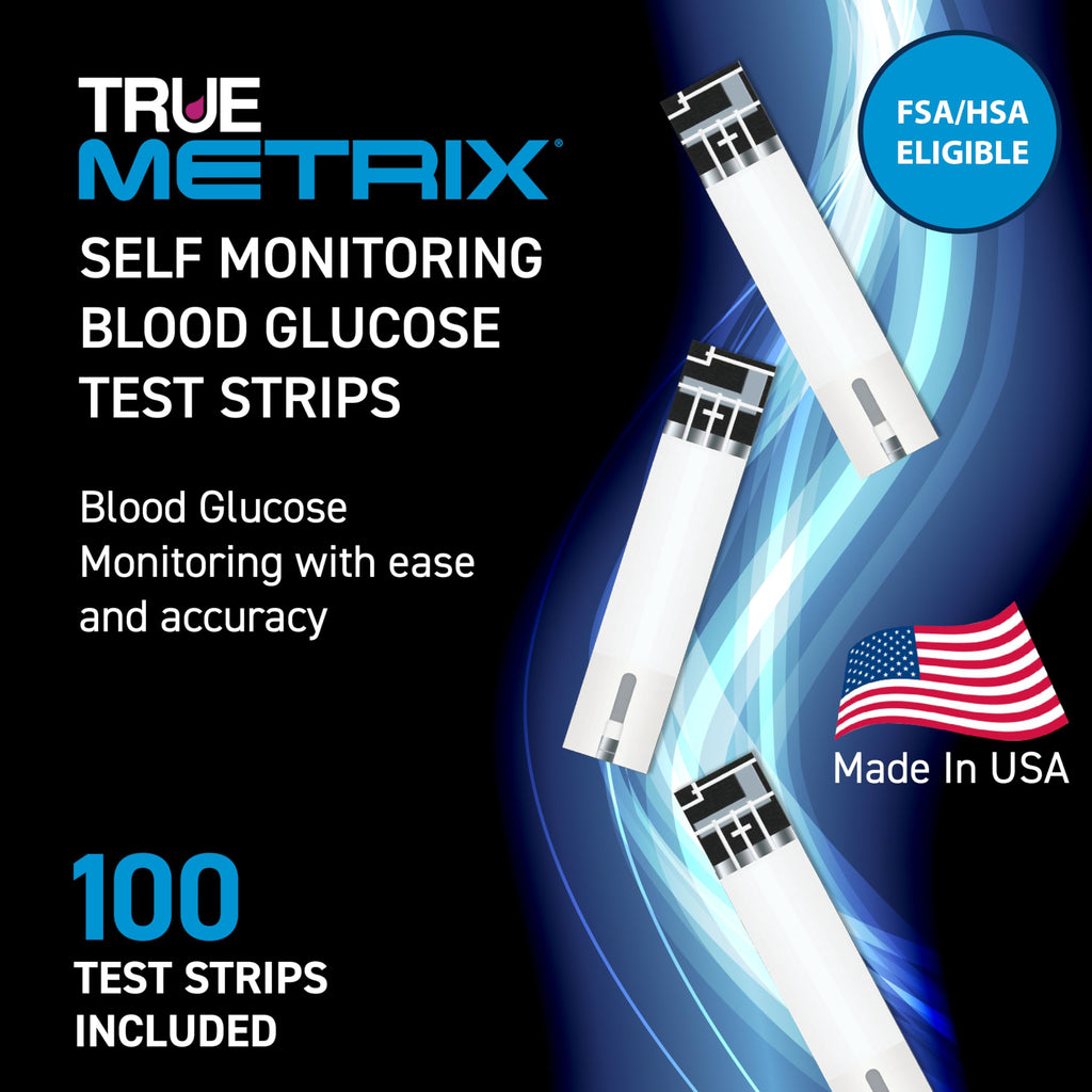 Glucose Test Strips 100 Count, 30G Lancets 100 Count D1778