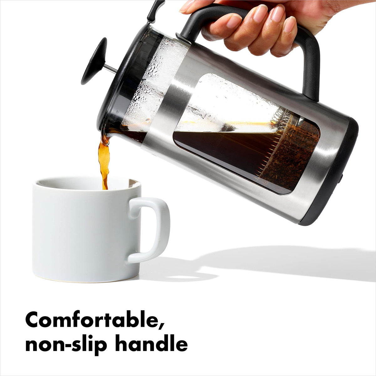 Stainless Steel French Press Coffee Maker 32oz J2263