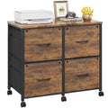 4 Drawer Mobile Lateral File Cabinet B2032