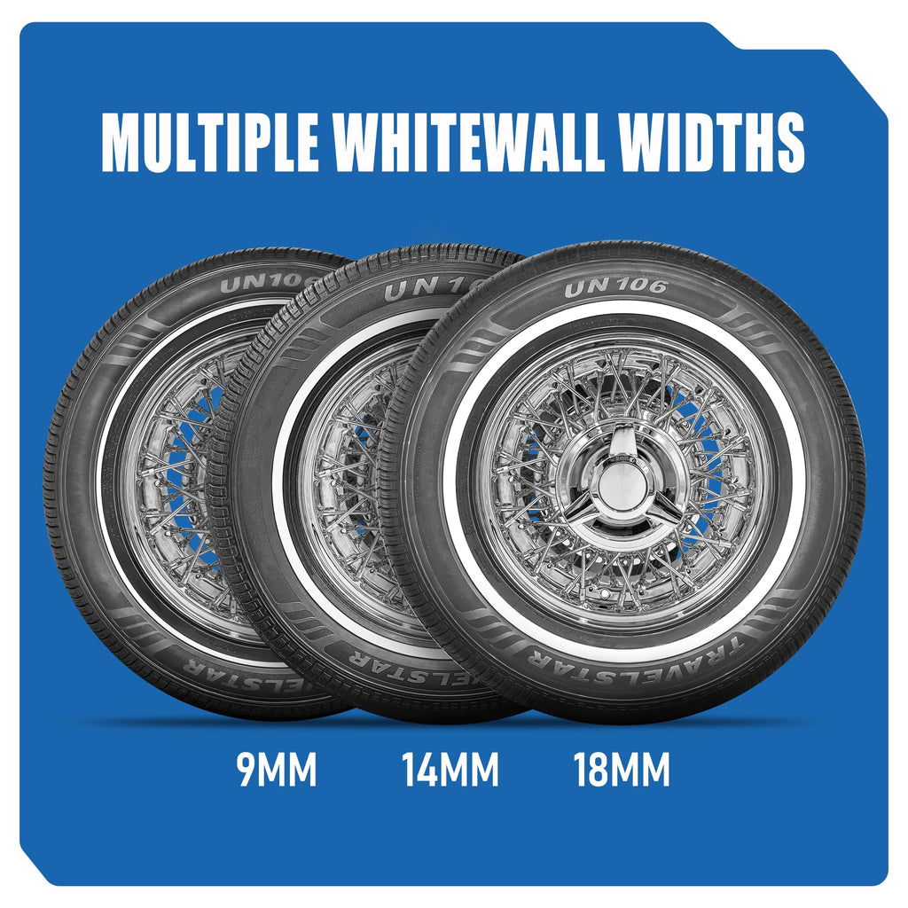 Set of 4 White Wall Radial Tire I8760