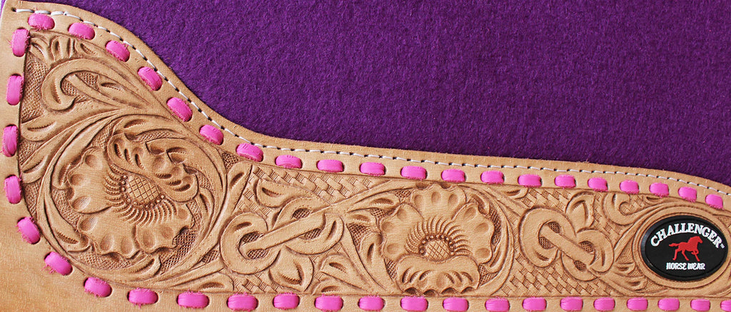 30"x 30" Western Contoured Wool Felt Saddle Pad N5189