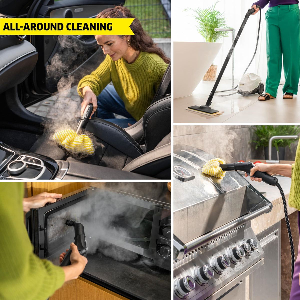 Steam Cleaner, 40 Sec Heat-up, Chemical-Free D131