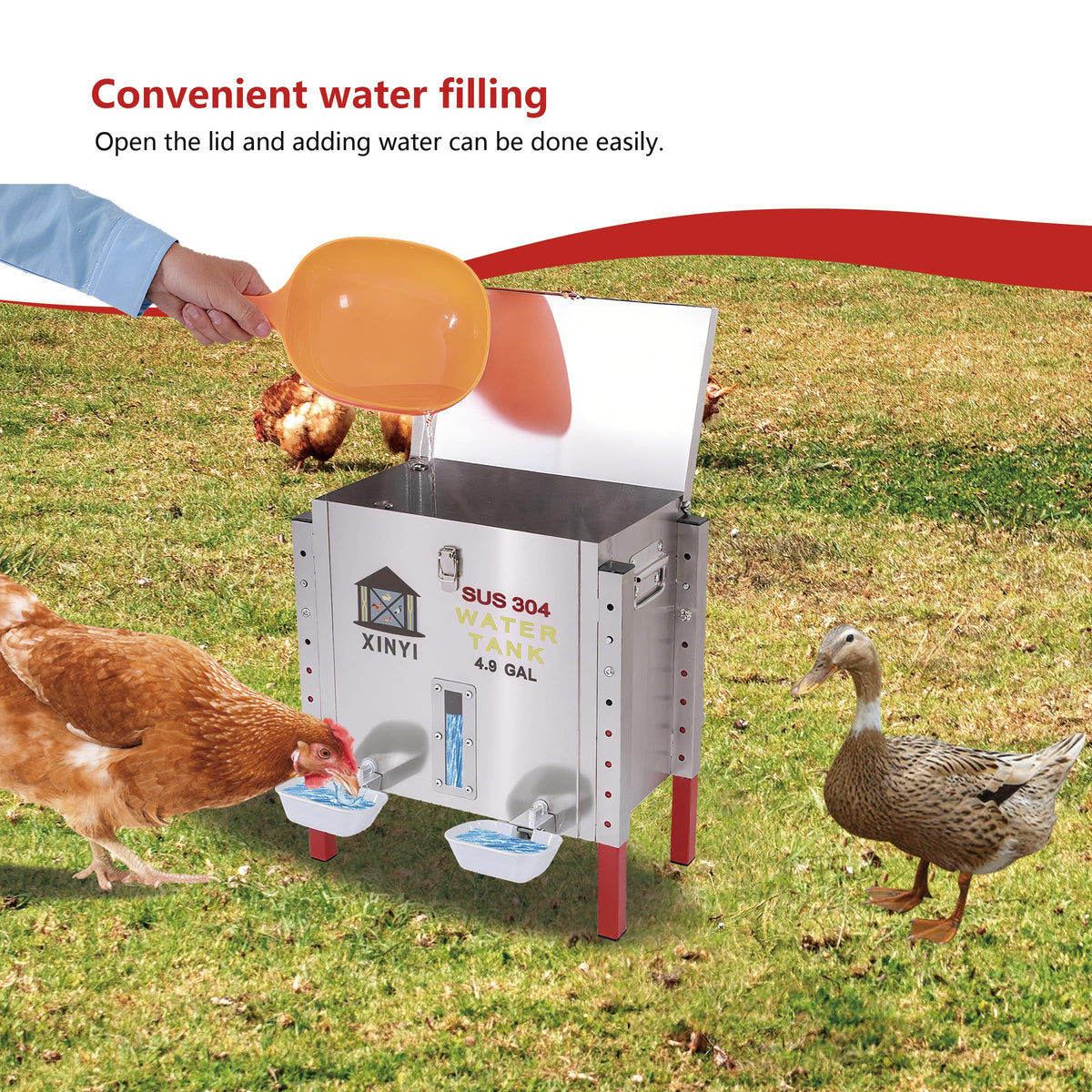 Automatic Chicken Waterer 4.9 Gallon F492