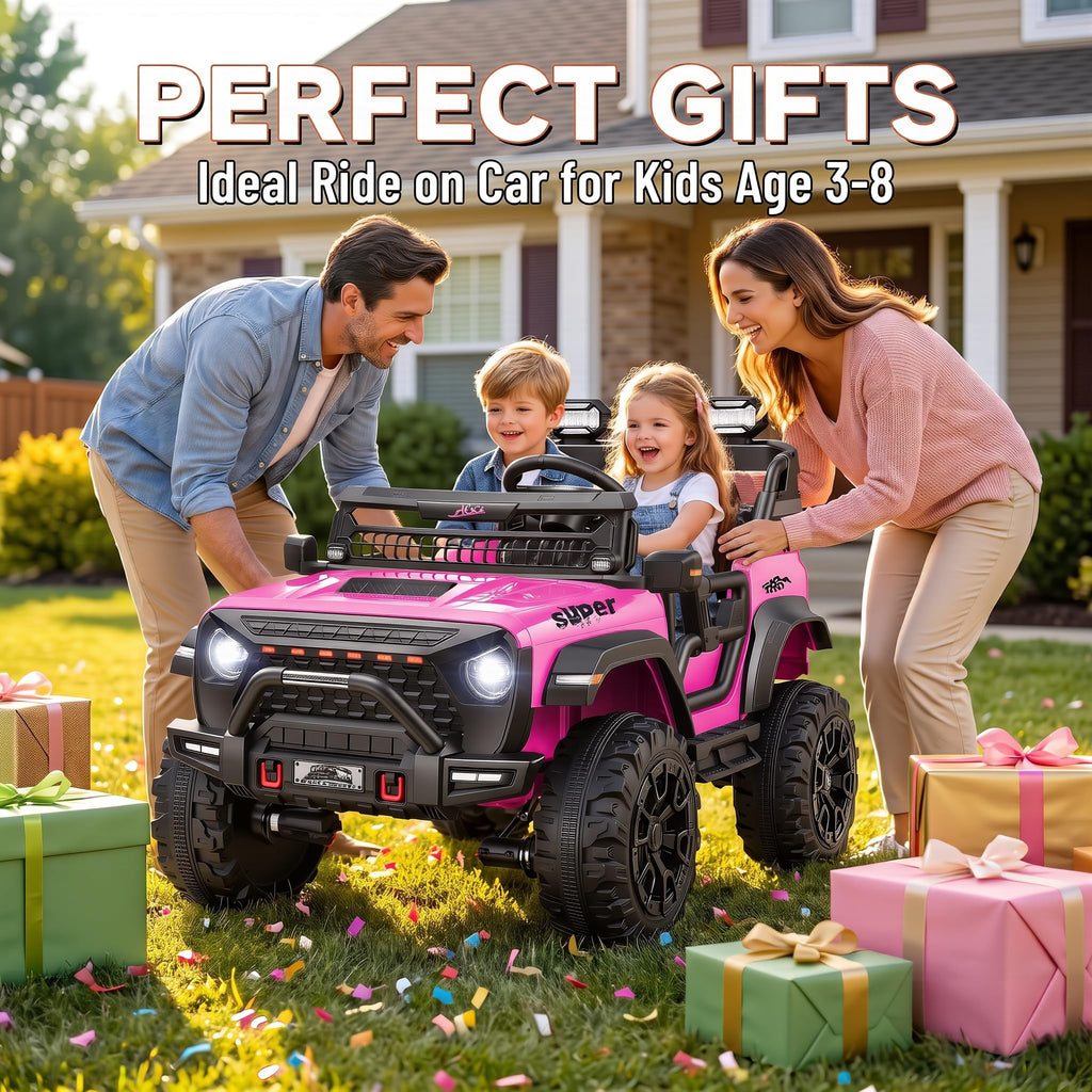 24V 2 Seater Pink Ride on Toy U1600