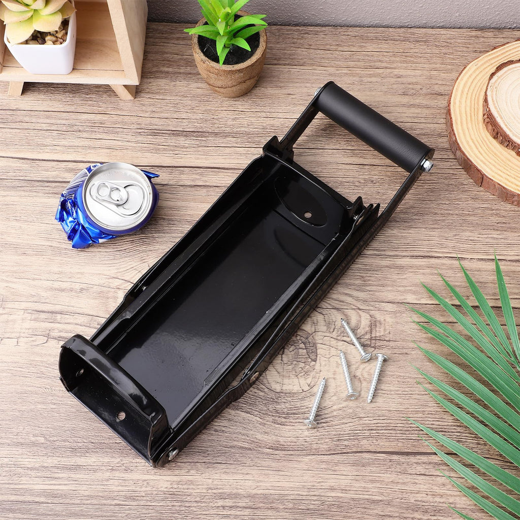 Wall Mounted Stainless Steel Can Crusher with Bottle Opener I57288
