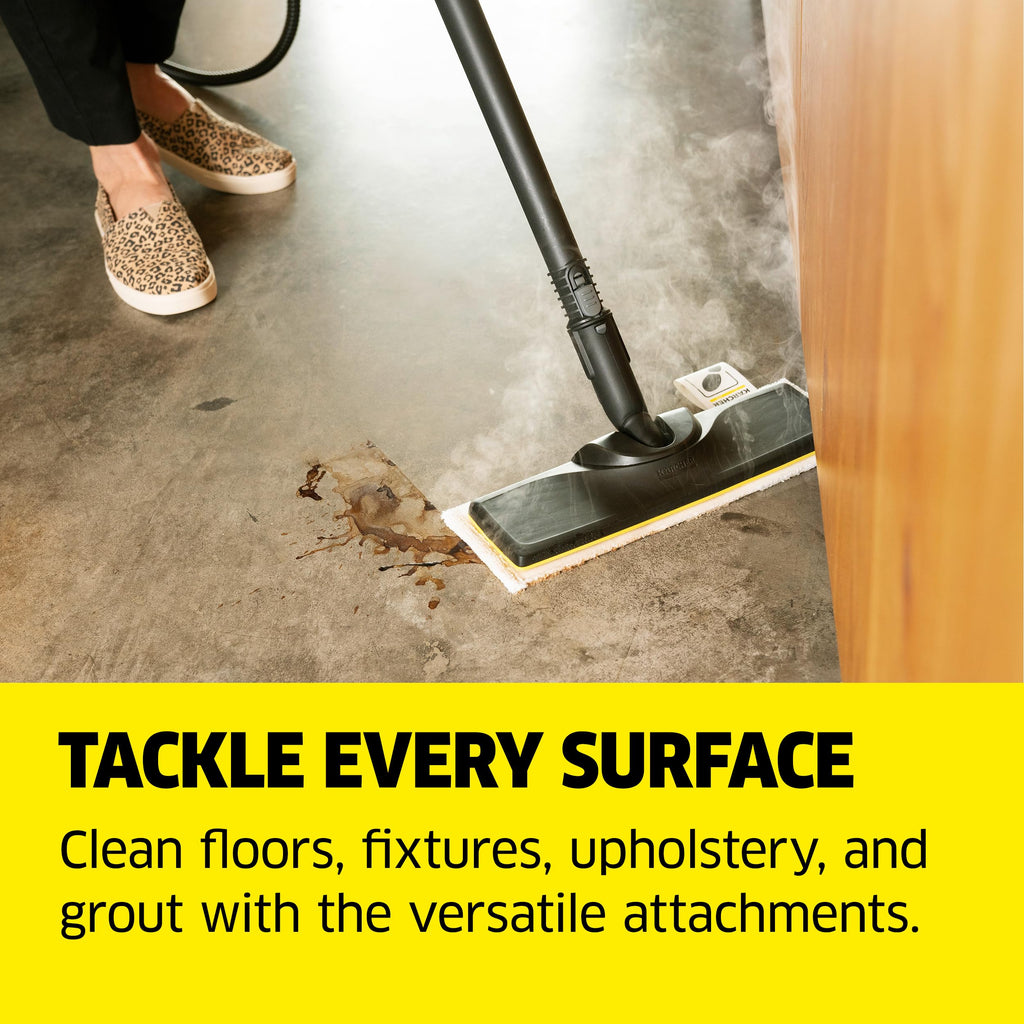 Steam Cleaner, 40 Sec Heat-up, Chemical-Free D131