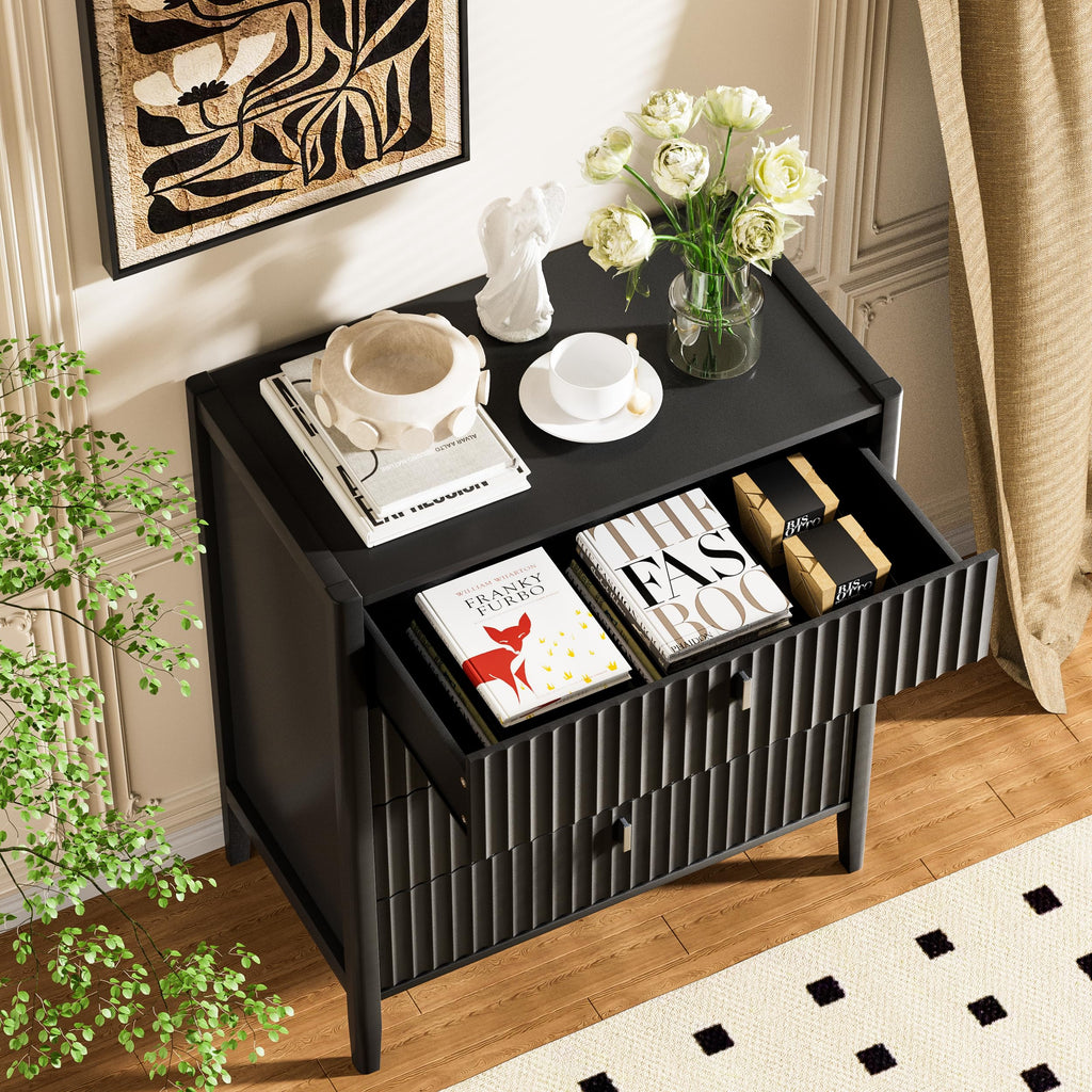 Black 4 Drawer Dresser Z4232
